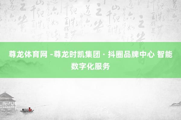 尊龙体育网 -尊龙时凯集团 · 抖圈品牌中心 智能数字化服务