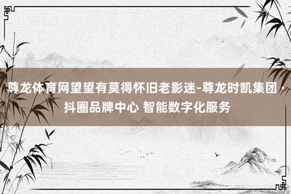 尊龙体育网望望有莫得怀旧老影迷-尊龙时凯集团 · 抖圈品牌中心 智能数字化服务
